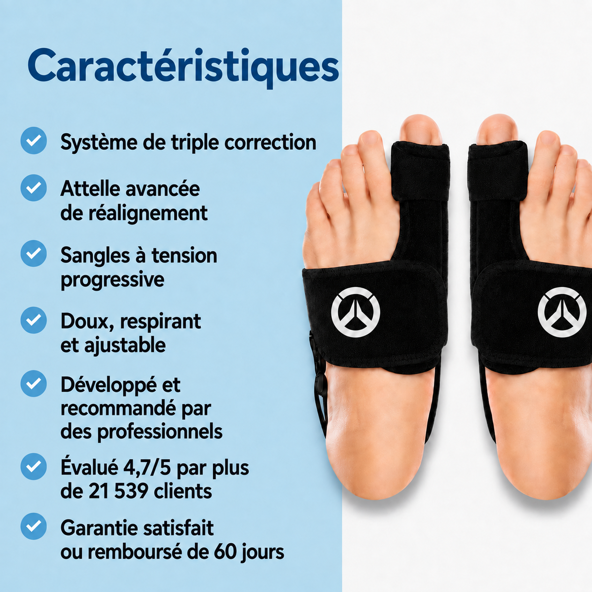 Valgux™ Attelle | Correcteur d'hallux valgus (oignon du pied)