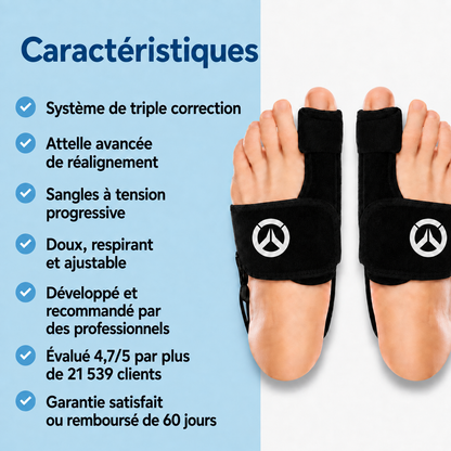 Valgux™ Attelle | Correcteur d'hallux valgus (oignon du pied)