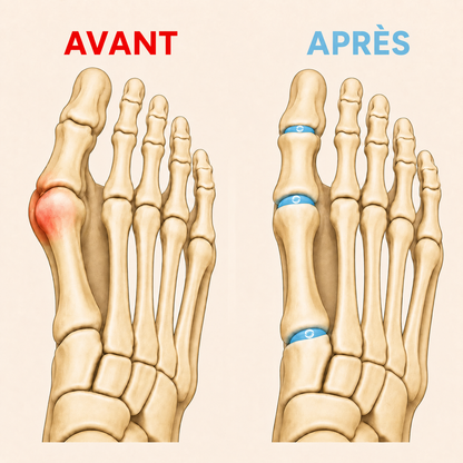 Valgux™ Attelle | Correcteur d'hallux valgus (oignon du pied)