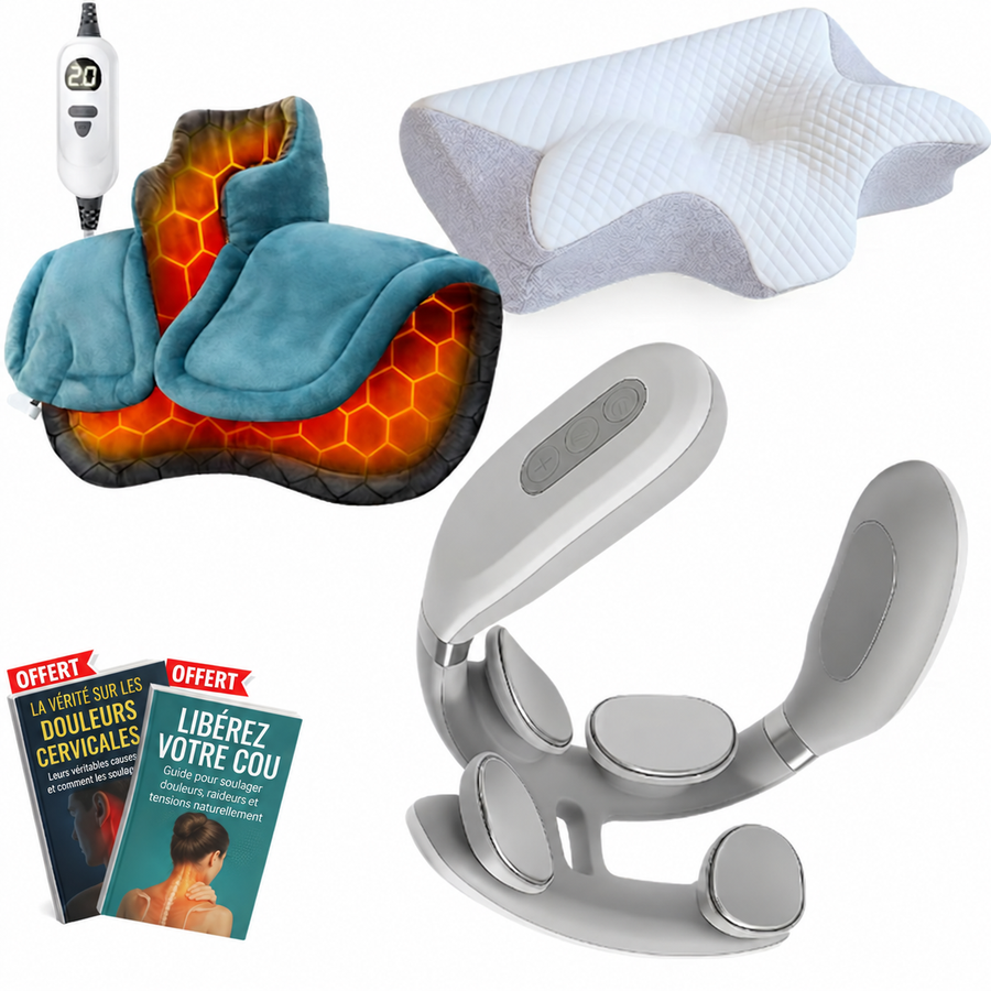 CerviRest + Oreiller Cervical + Bandeau Chauffant