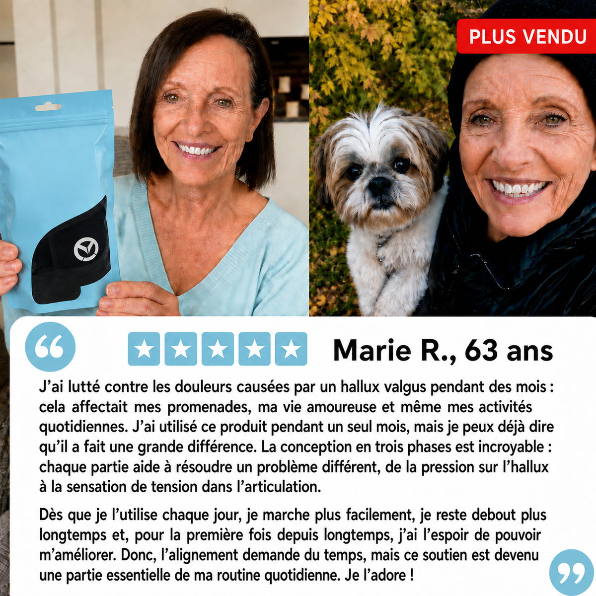 Valgux™ Attelle | Correcteur d'hallux valgus (oignon du pied)
