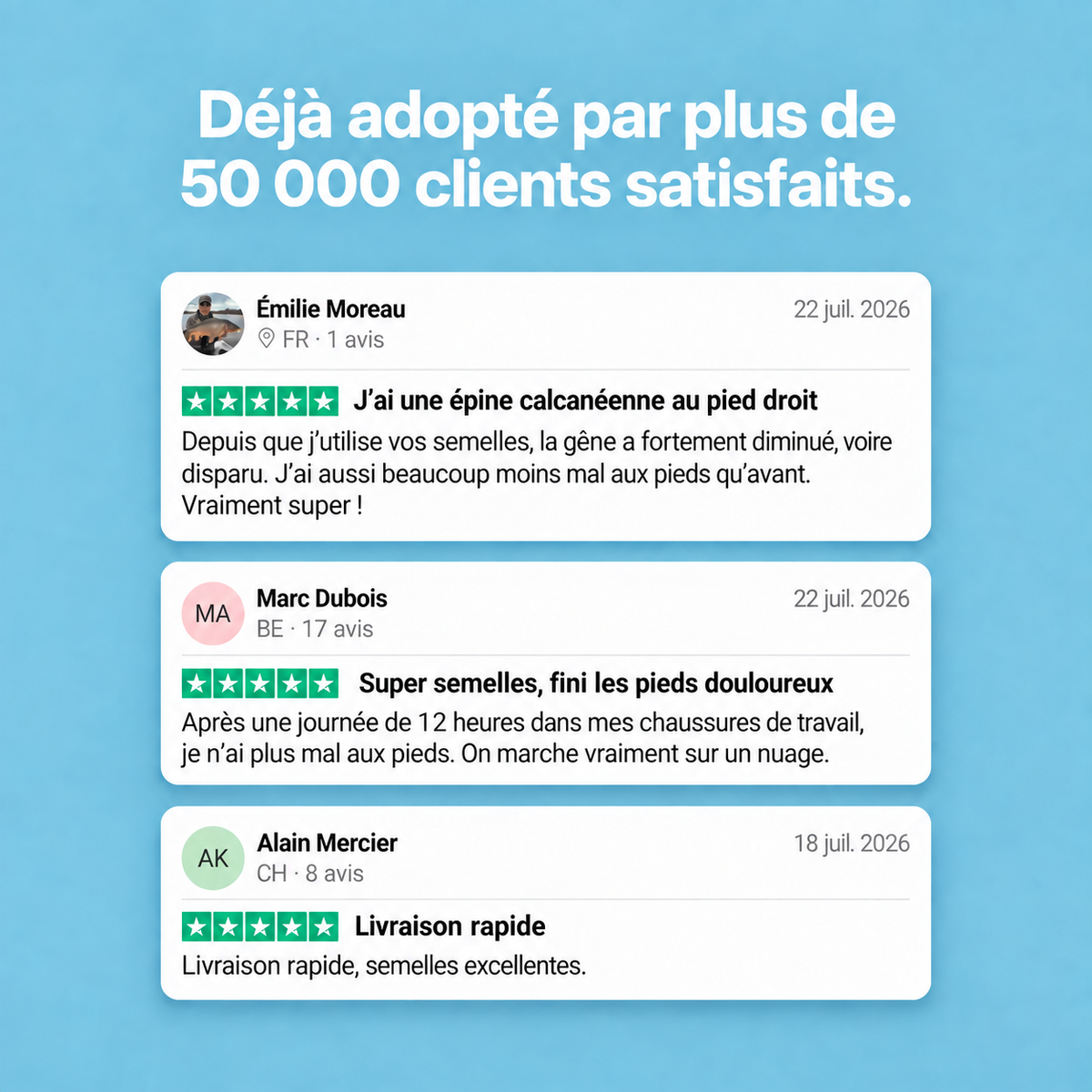 Ostrino® - Semelles de massage – Soulage l'épine calcanéenne et la fasciite plantaire