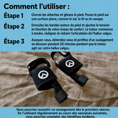 Valgux™ Attelle | Correcteur d'hallux valgus (oignon du pied)