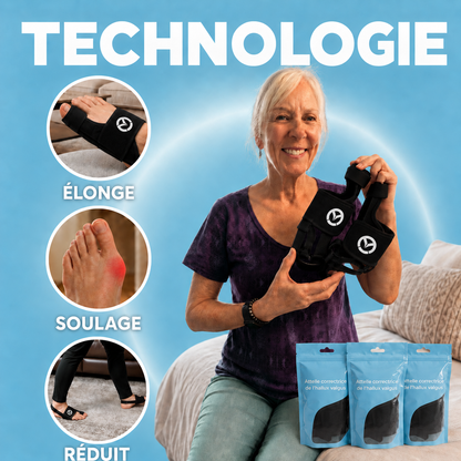 Valgux™ Attelle | Correcteur d'hallux valgus (oignon du pied)